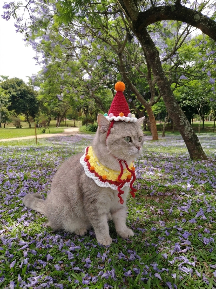 🐱 Handmade Crochet Kitty Hat