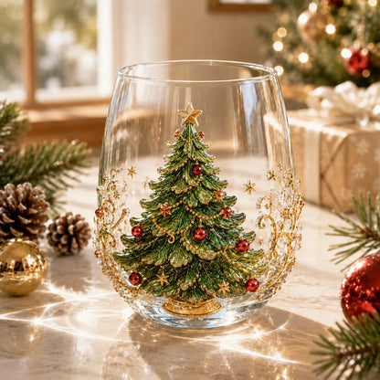 🎄LAST DAY 50% OFF✨ 3D Christmas Glass Art Cup