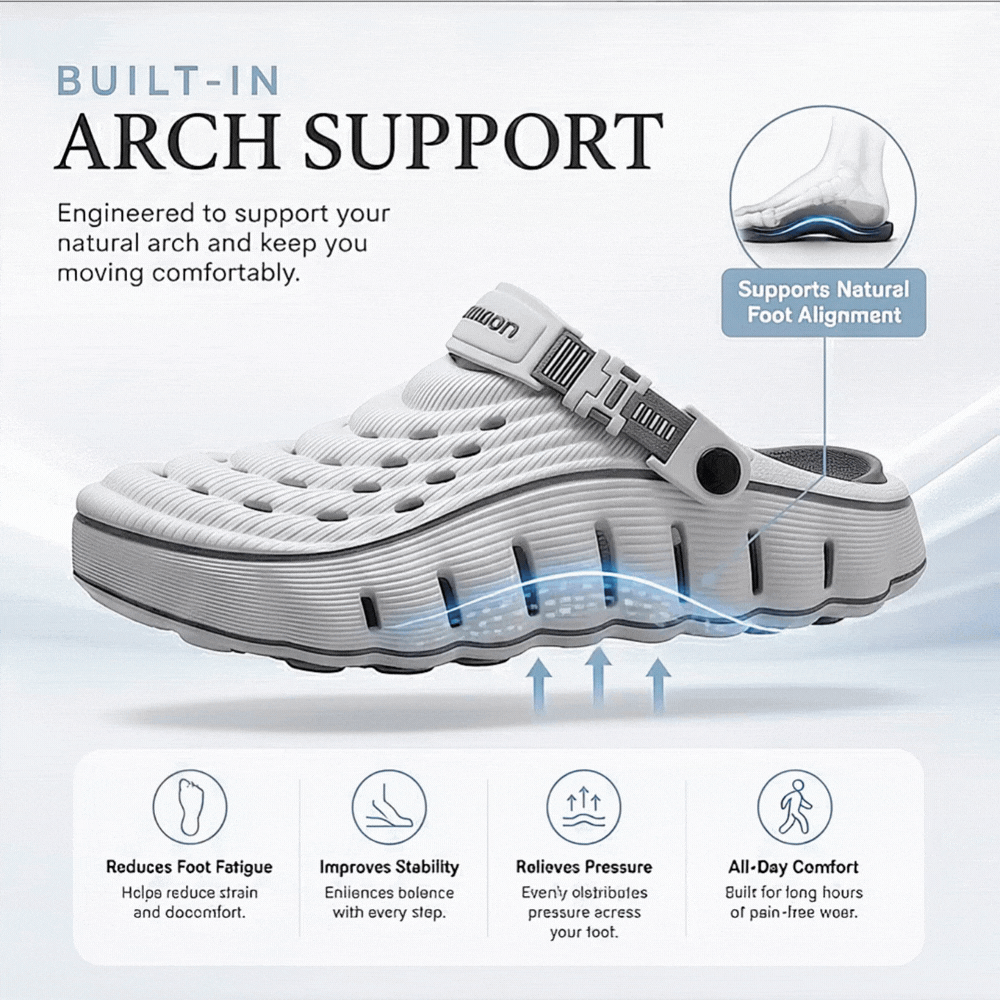 Elarrose- 🎁LAST DAY SALE - 50%OFF - Cloud Walk Men's Clogs