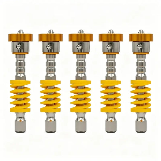 ⚡ 5-Pack Spring-Loaded Magnetic Screwdriver Bits | Quick-Release Positioning Drill Bits