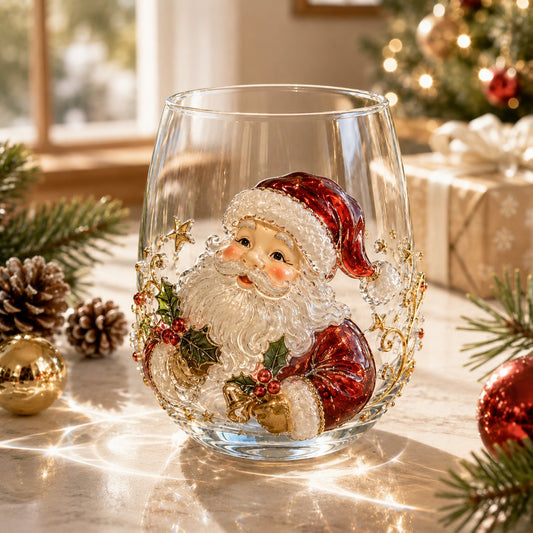 🎄LAST DAY 50% OFF✨ 3D Christmas Glass Art Cup