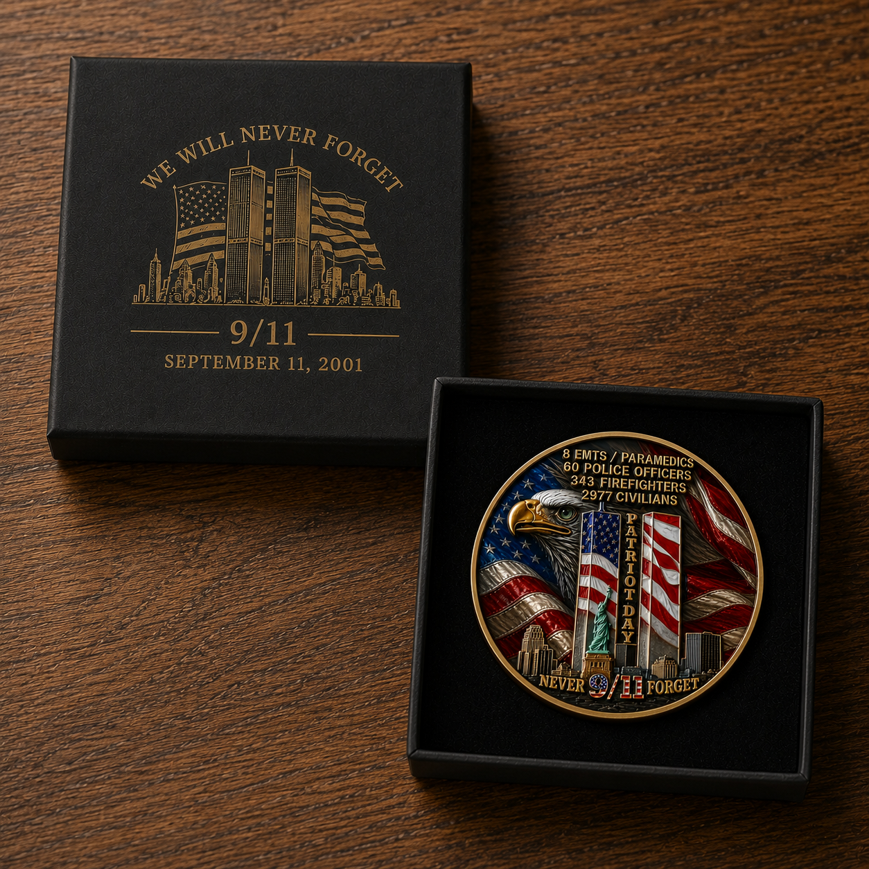 🇺🇸 Last Day Promo: 49% OFF 🎖️9/11 Never Forget Challenge Coin （Free VIP gift for orders over $60）