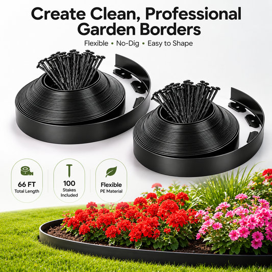 No-Dig Flexible Landscape Edging Kit