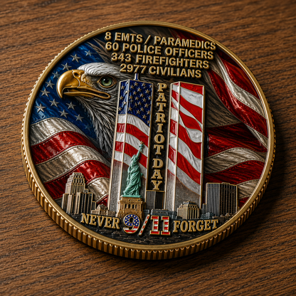 🇺🇸 Last Day Promo: 49% OFF 🎖️9/11 Never Forget Challenge Coin （Free VIP gift for orders over $60）