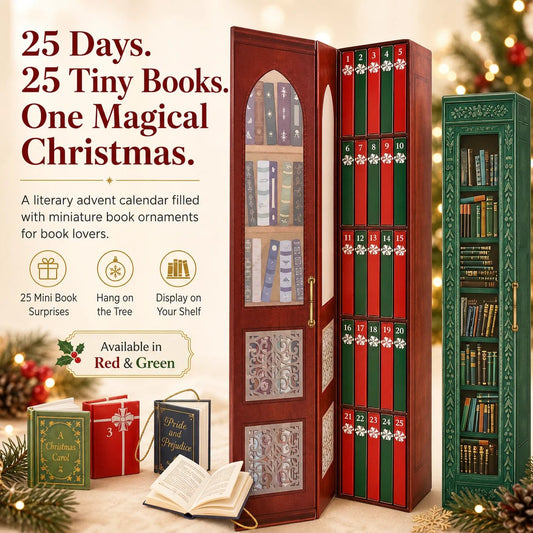 📚 25-Day Mini Book Advent Calendar – 🎁❤️ A Book Lover's Christmas Countdown (📦Buy 2 Free Shipping)