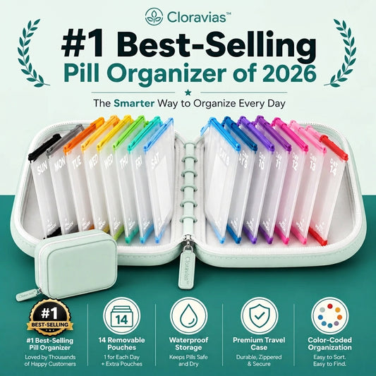 Cloravias– Waterproof Weekly Pill Organizer