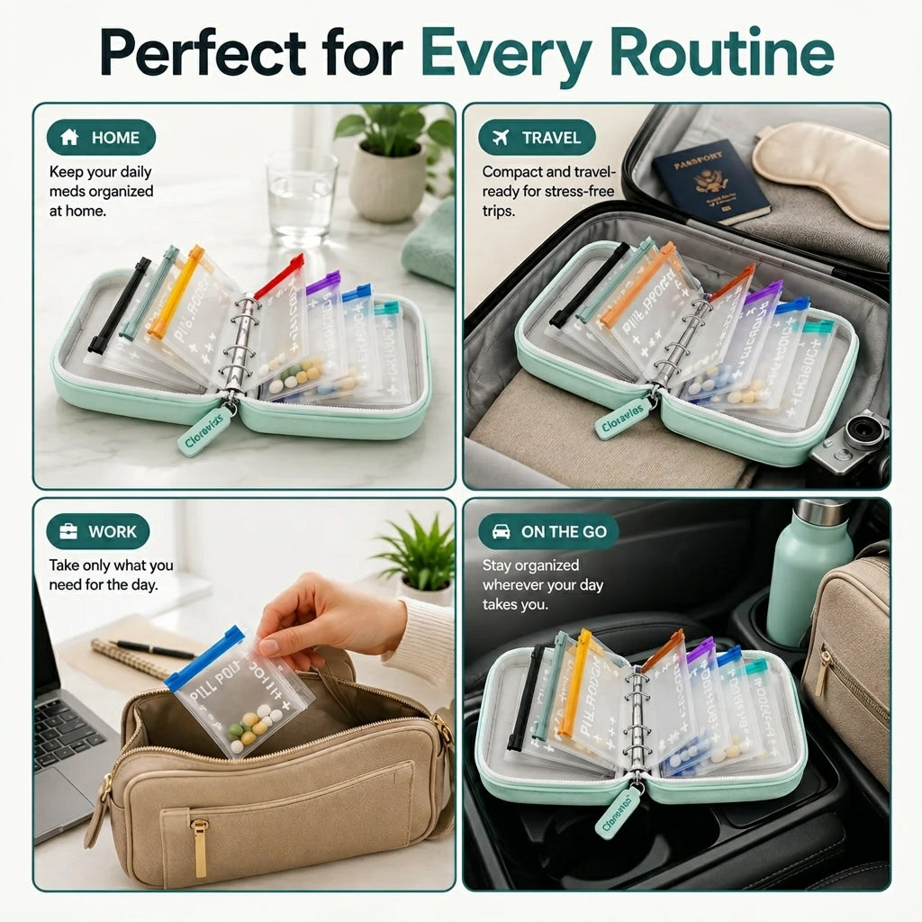 Cloravias– Waterproof Weekly Pill Organizer