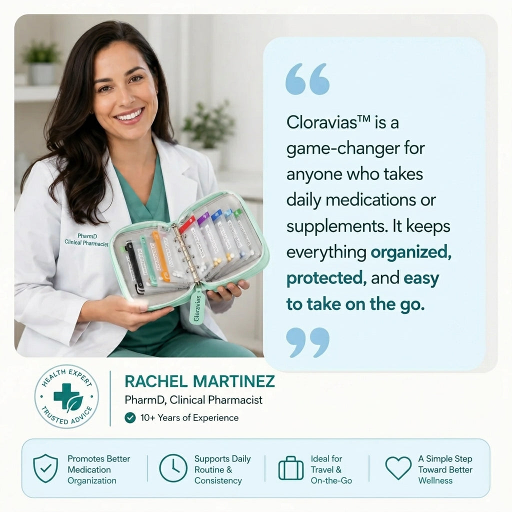 Cloravias– Waterproof Weekly Pill Organizer