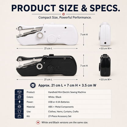 ✈️Last Day 50% OFF✨🧵Portable Mini Electric Sewing Machine – Quick Clothing Repairs Anytime, Anywhere