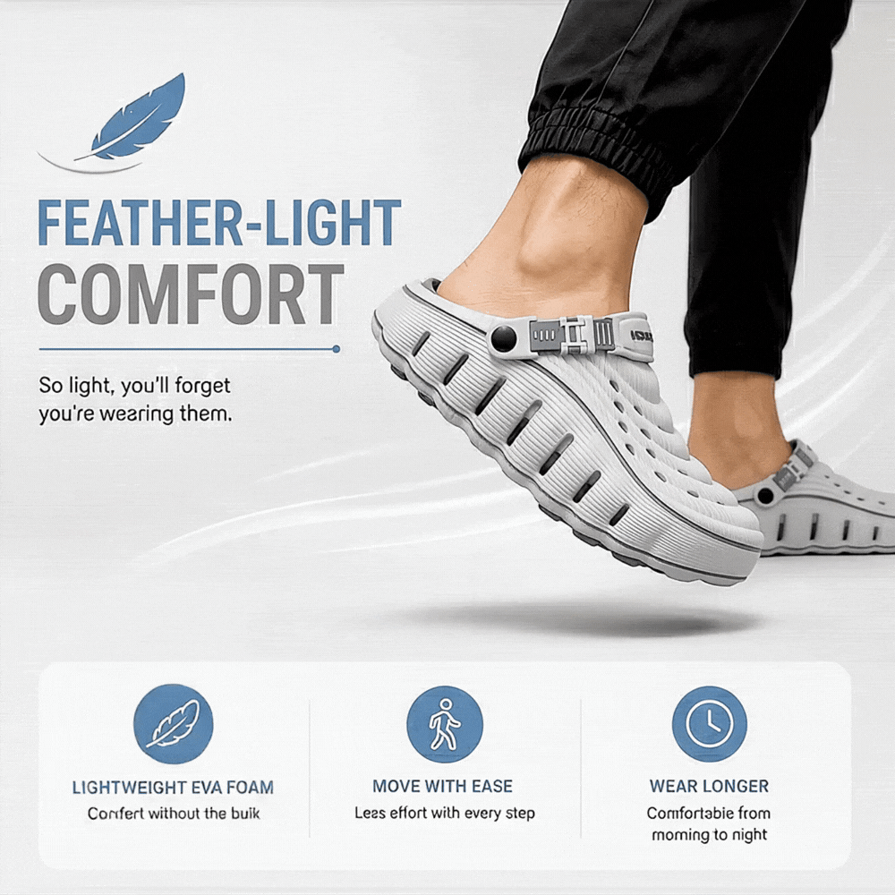 Elarrose- 🎁LAST DAY SALE - 50%OFF - Cloud Walk Men's Clogs