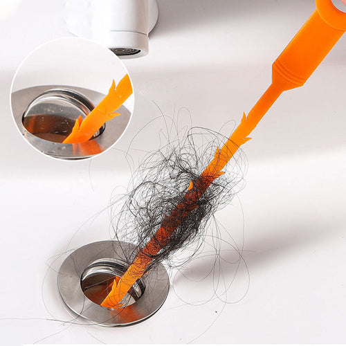 🛠️50% OFF NOW! 20.5‑inch Drain Snake – Flexible Durable Hair Clog Remover Tool, Quick Sink Tub Pipe Dredger, Reusable Drain Cleaner Stick for Bathroom Kitchen Sewer Blockages
